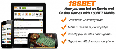 188Bet Mobile Casino Free Bet 