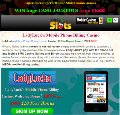 Mobile Phone Billing Casino