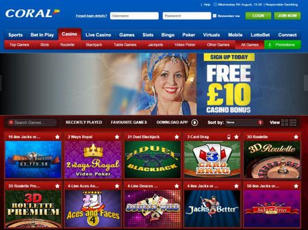 Best Coral Live Casino for Play