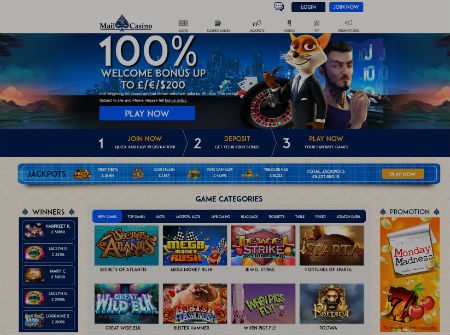 Mail Casino Exciting 10% Cashback