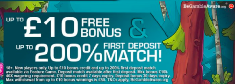 free signup bonus + deposit match