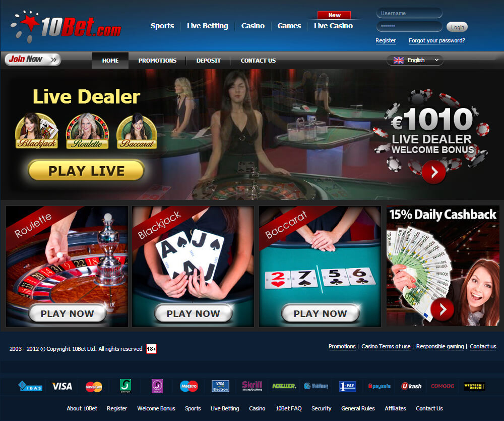 10bet Sign Up Offer