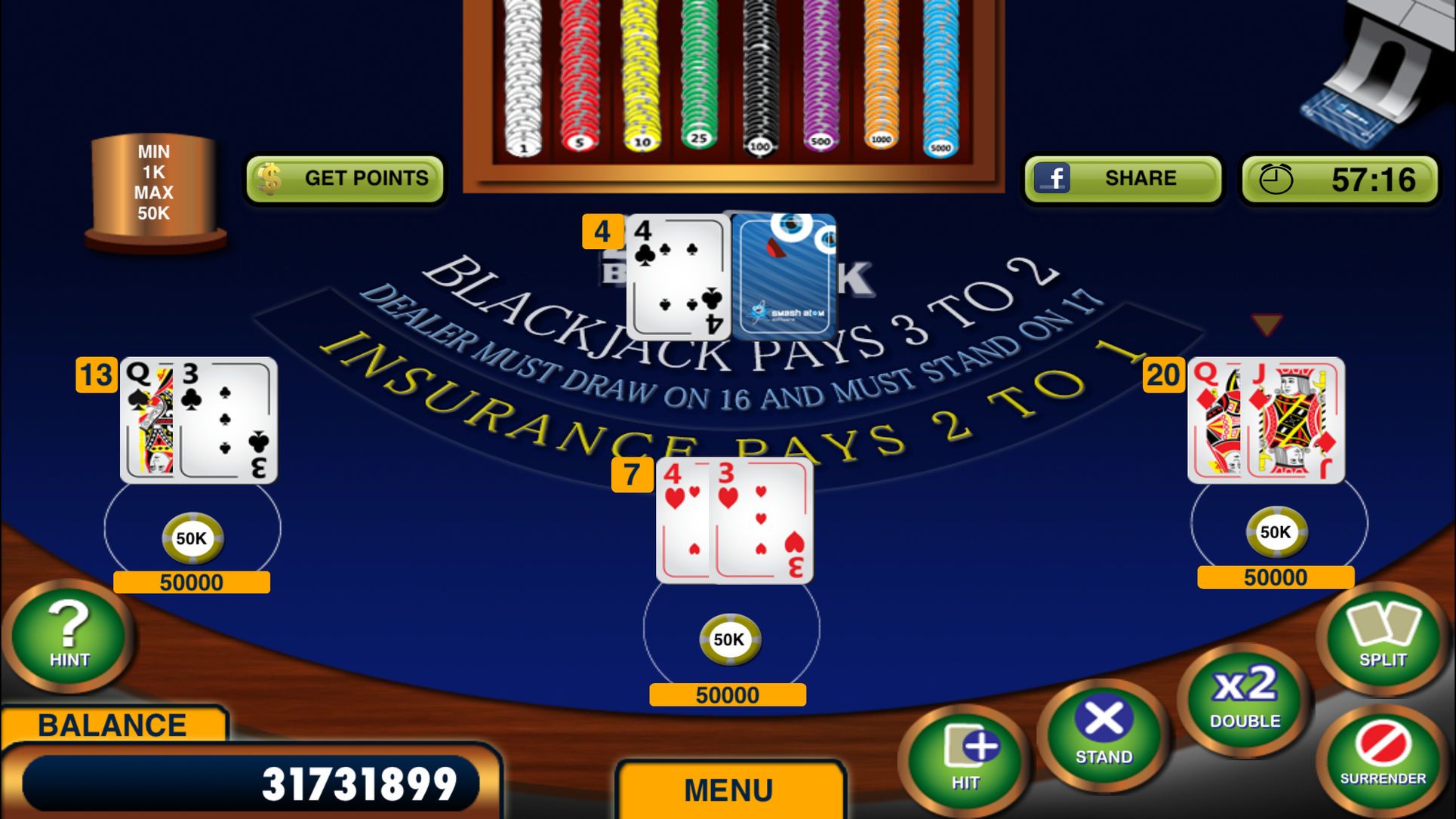 Free Online Blackjack Casino