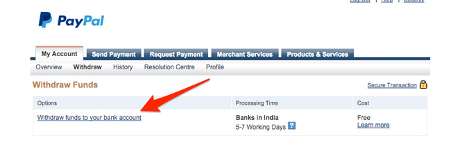 Paypal Withdrawal Pending