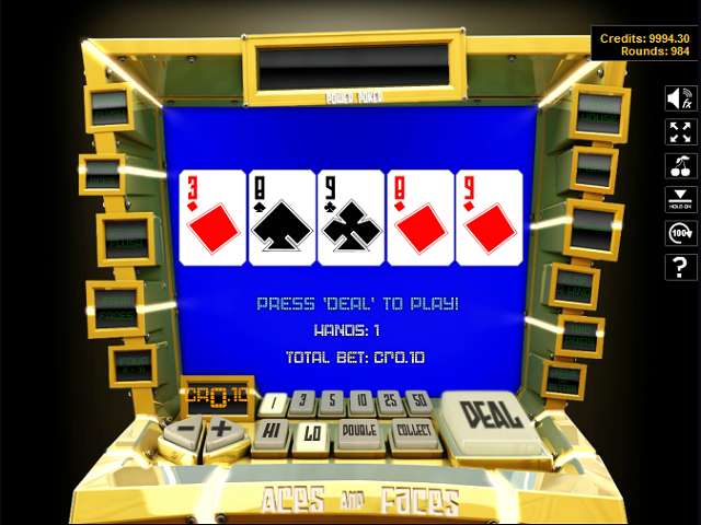 Aces And Faces Video Poker