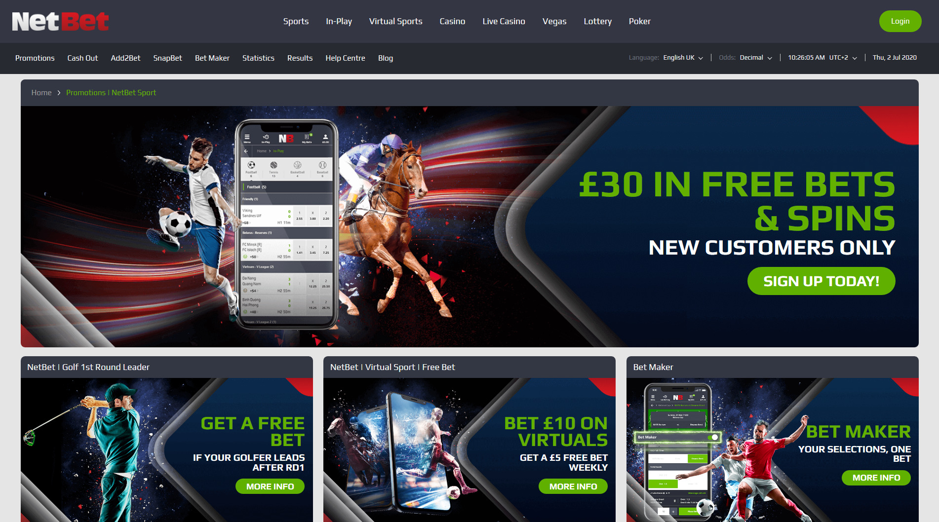 Bookmaker Special Offers
