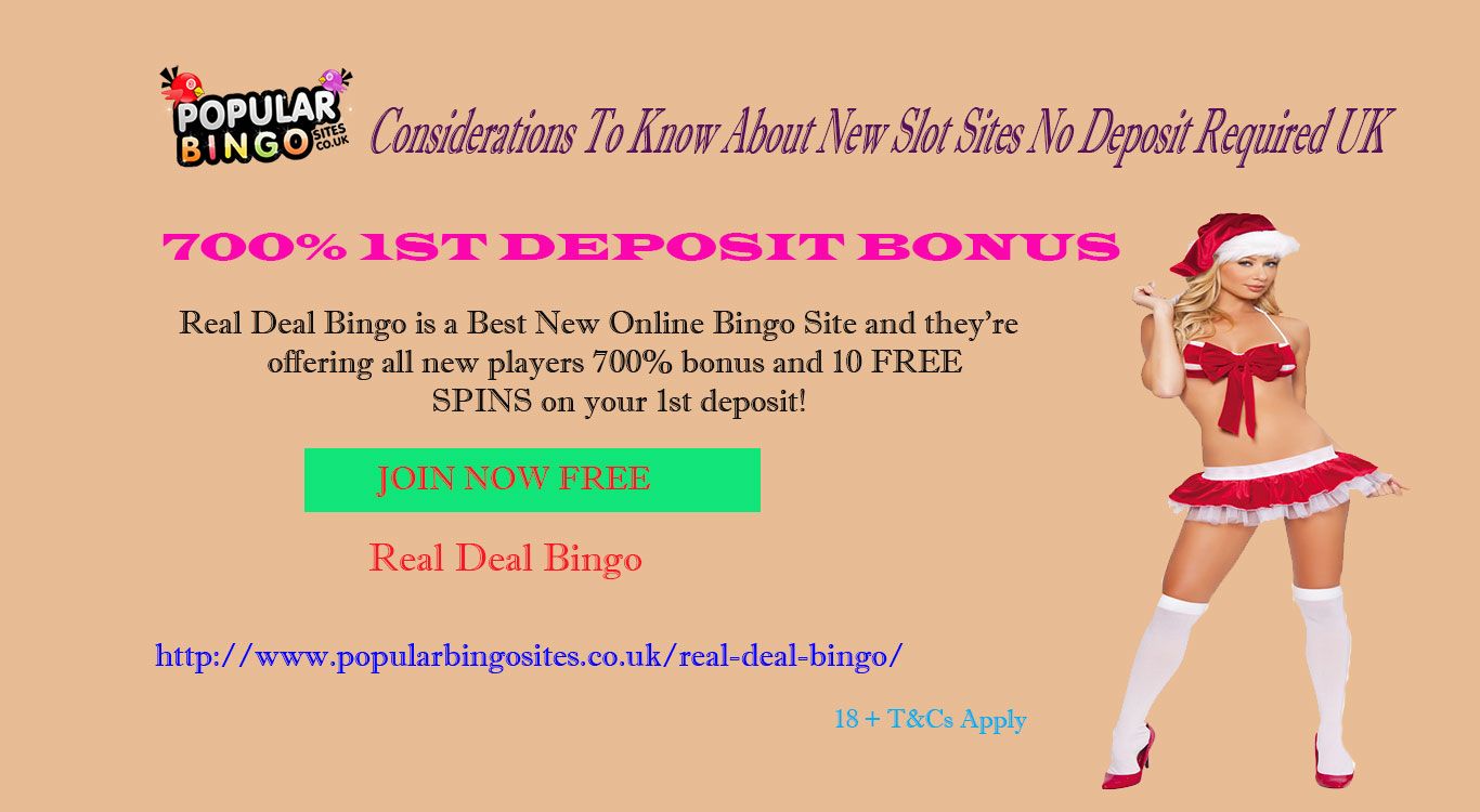 New Slot Sites No Deposit Required