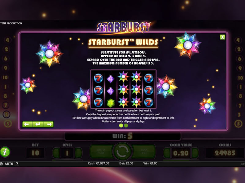 Starburst Slot Machine Review