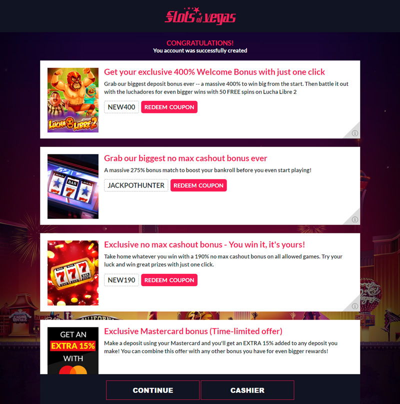 Slots of Vegas No Deposit Codes