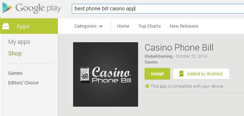 Casino Phone Bill - Android Apps Google Play Store-opt-480